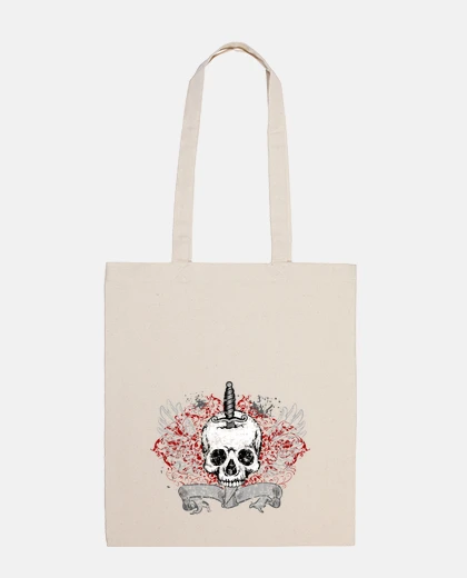 Bolsa Calavera con puñal