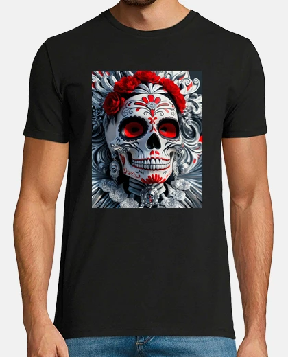 Camiseta Calavera Floral