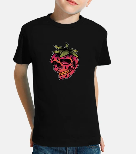 Ropa calavera fresa vieja escuela trad