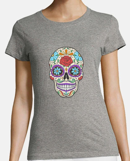 Playera Calavera Mexicana Dia de los Muertos.