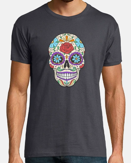 Playera Calavera Mexicana Dia de los Muertos.