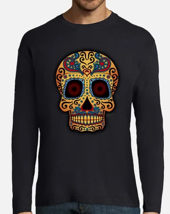 Camiseta calavera mexicana tribal laTostadora
