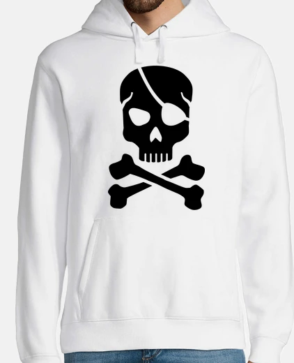 Sudadera calavera pirata