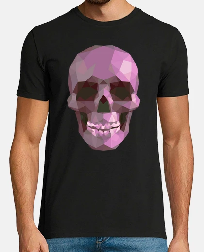 Camiseta calavera rosa