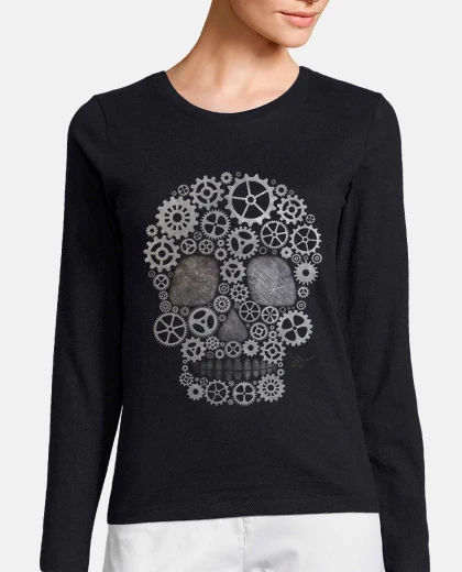 Playera Calavera Steampunk Silver !!!