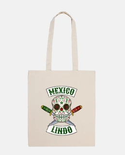 Calavera mexicana con puñales México Lindo
