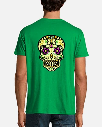 Camiseta calavera mexicana discount hombre