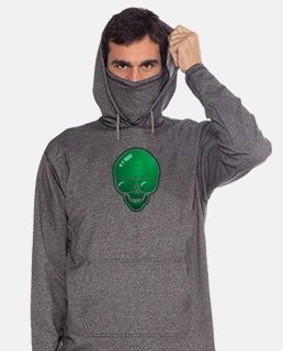 calavera verde gafas