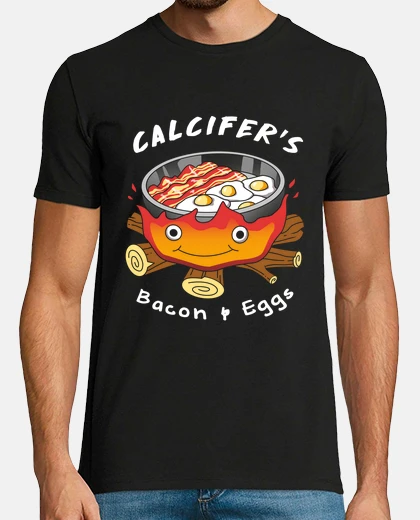 Tee-shirt calcifers chemise de bacon et oeufs hommes
