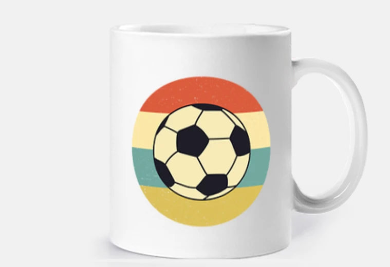 Tazza calcio da uomo vintage personalizzato r