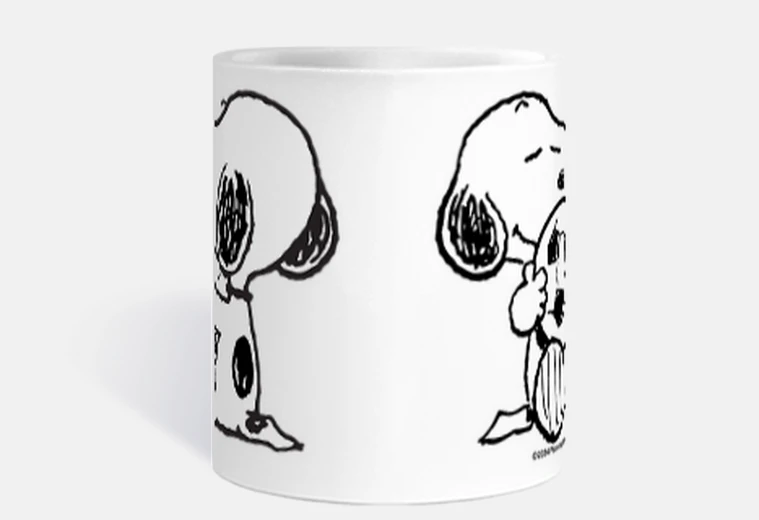 Tazza calcio snoopy