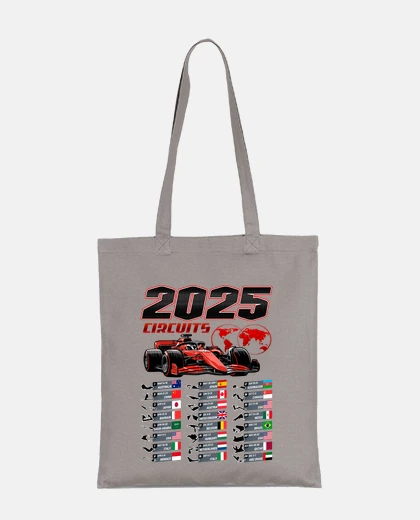 Bolsa Calendario Fechas Circuitos F1 2025 Regalo Coches Racing