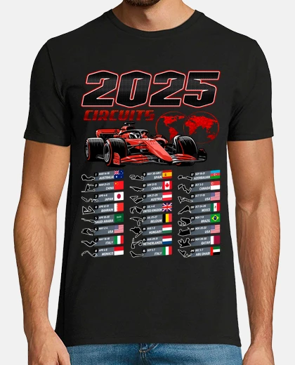 Tee-shirt calendrier 2025 gr and es f1 awards