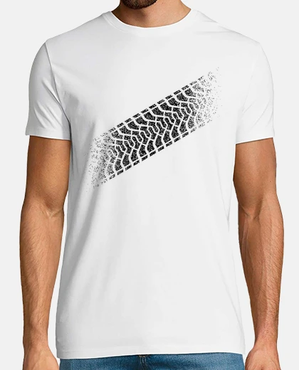 T-shirt calibro impronta pneumatico battistrada