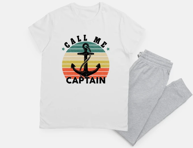 Pyjama call me captain boat sailboat sea gift