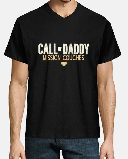 T-shirt call of daddy missione pannolini gravid
