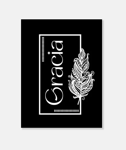 Tableau calligraphie élégante de la plume de gr