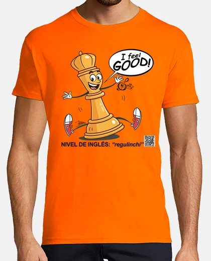 Camiseta Cam hombre naranja -  I feel good