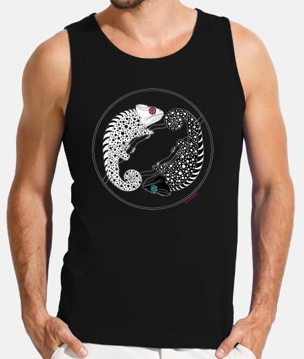 Camiseta camaleón Yin Yang