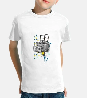 Cámara fotos Camiseta niños-niñas