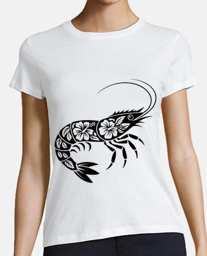 Camiseta camarón flor