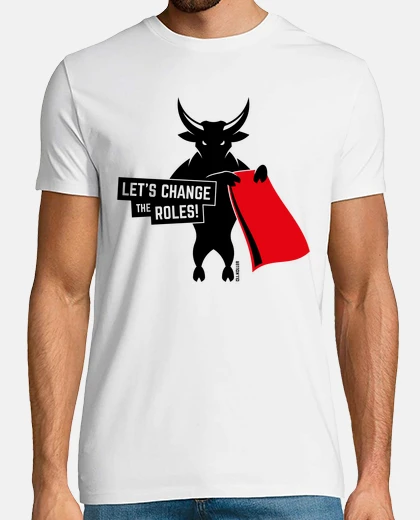 Camiseta cambiemos los roles - corrida de toros 