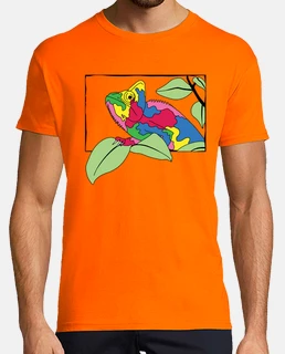 Caméléon multicolore