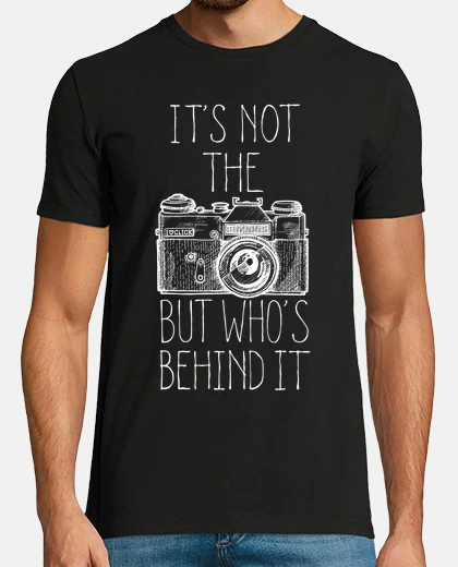 Camiseta Camera white ink