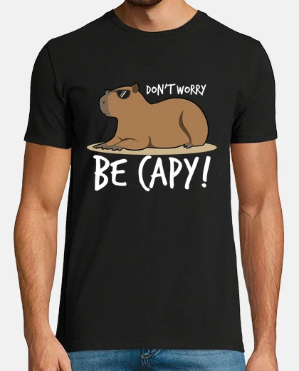 T-shirt camicia capibara non ti preoccupare sii