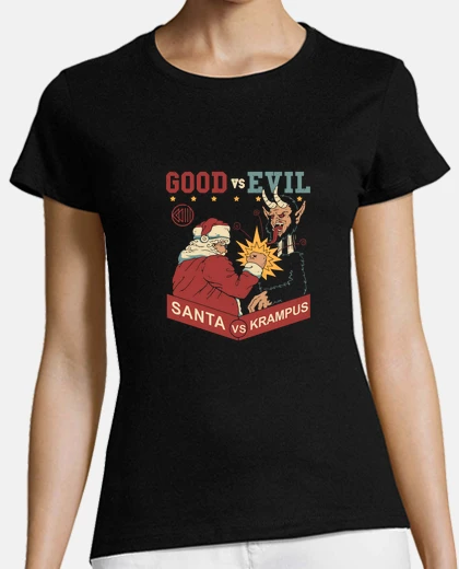 T-shirt camicia da combattimento di natale da donna
