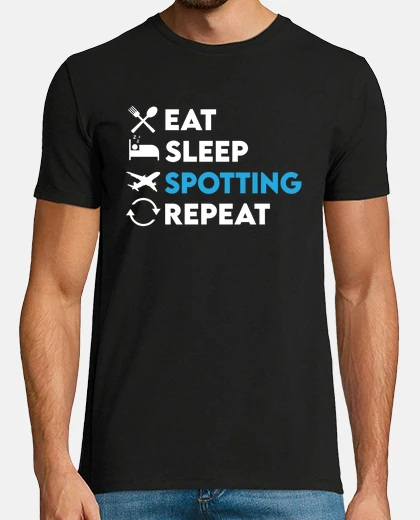T-shirt camicia da spotting aereo