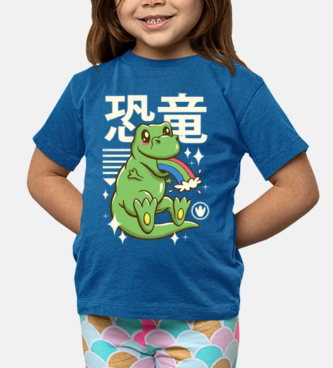 Abbigliamento camicia kawaii t-rex per bambini