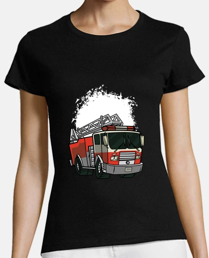 Tee-shirt camion de pompiers, pompier de paris .