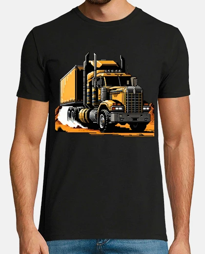 Camiseta camión semirremolque post apocalíptico