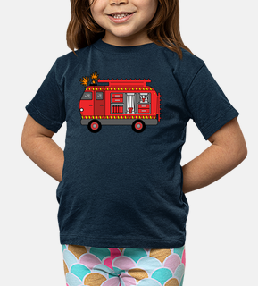Camión de bomberos - Camiseta manga corta infantil