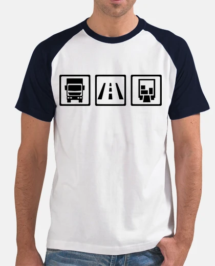 T-shirt camionista trasporto merci su strada