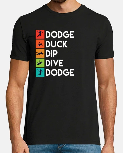 Camiseta camisa de esquivar la pelota