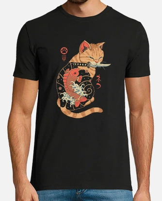 Gato camiseta hotsell