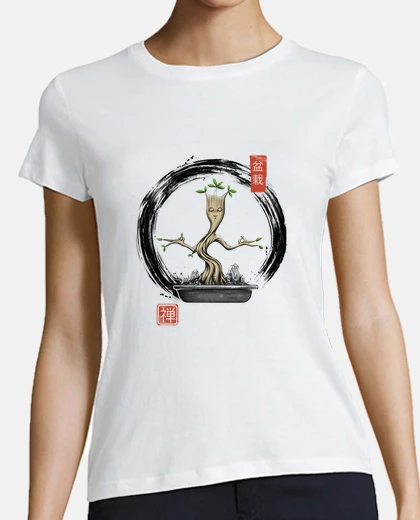 Playera camisa de meditaciones bonsai para mujer