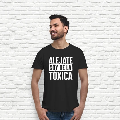 Camiseta camisa de novio alejate soy de la toxica tee partners