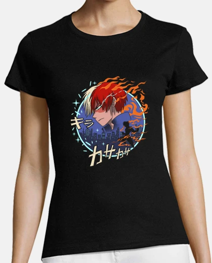Playera camisa de quirk de fuego y hielo