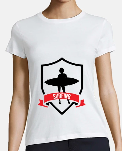 Playera camisa de surf - playa - sol