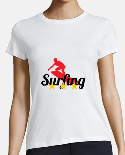 Playera camisa de surf - playa - sol