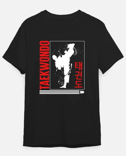 Playera camisa de taekwondo tae kwon do hangul corea alfabeto