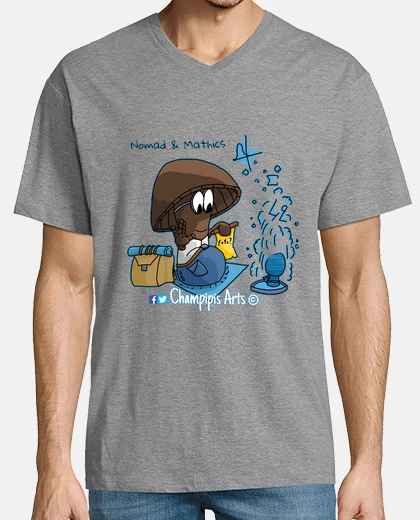 Camiseta camisa del hombre de nómada y mathics