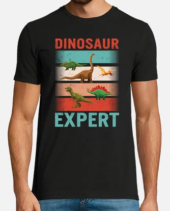 Playera camisa experta en dinosaurios regalo p. laTostadora Mexico
