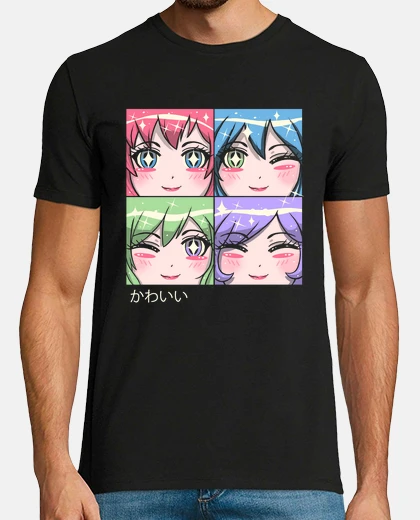 Camiseta camisa kawaii pop para hombre