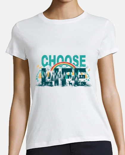 Playera camisa para mujer de elegir la vida