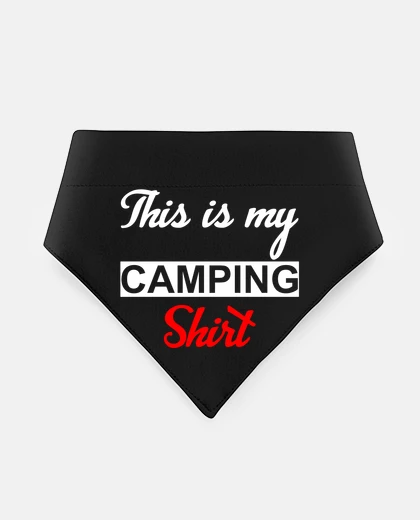 Mascotas camisa polo de camping