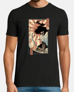 camisa afro ukiyo-e hombre
